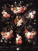 Jan Van Kessel Holy Family oil painting